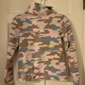 Dudley Stephens Park Slope Pink Camo Turtleneck Size XS